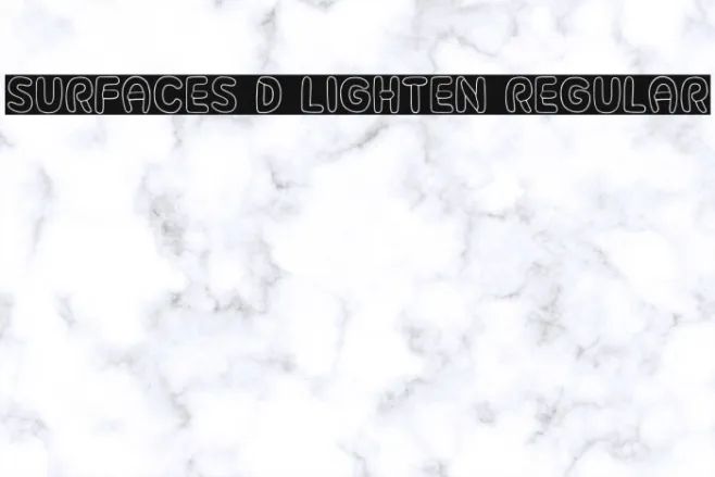 Surfaces 3D Lighten Regular Example 3
