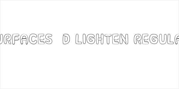 Surfaces 3D Lighten Regular Logo