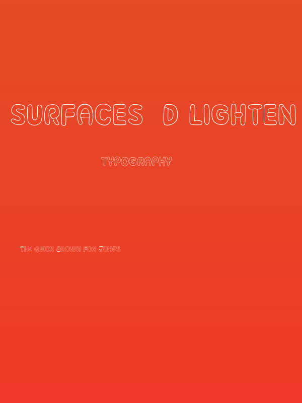 Surfaces 3D Lighten Regular Poster