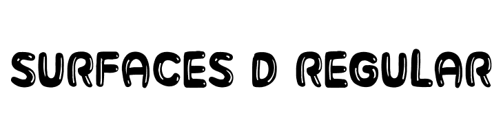 Surfaces 3D Regular Шрифта