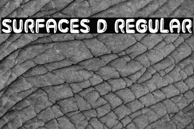 Surfaces 3D Regular Fonte examples