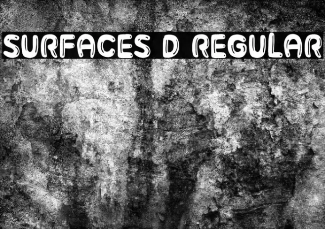 Surfaces 3D Regular Fonte examples