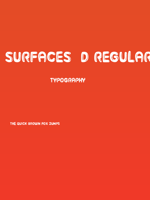 Surfaces 3D Regular Poster