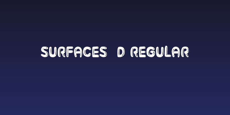 Surfaces 3D Regular Social Header
