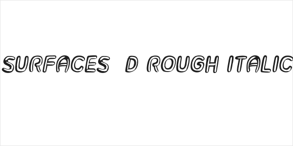 Surfaces 3D Rough Italic Logo