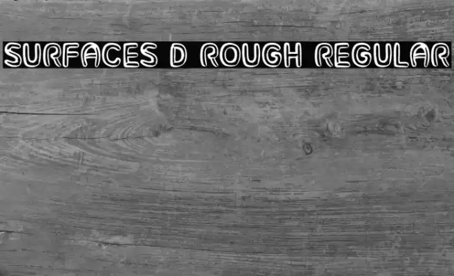 Surfaces 3D Rough Regular Font examples