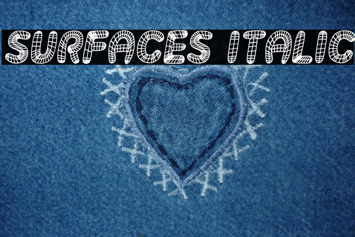 Surfaces Italic Font examples