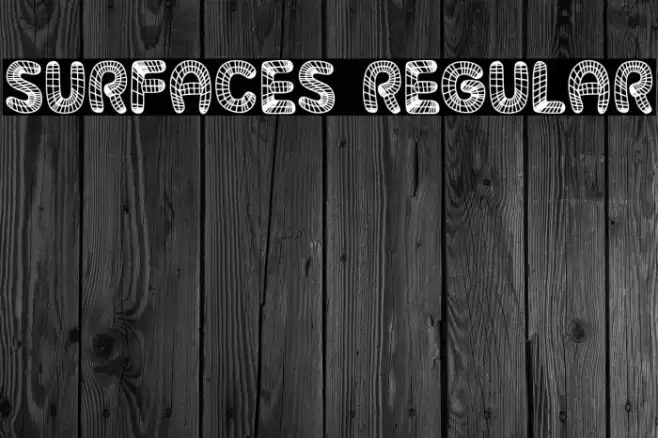Surfaces Regular Шрифта examples