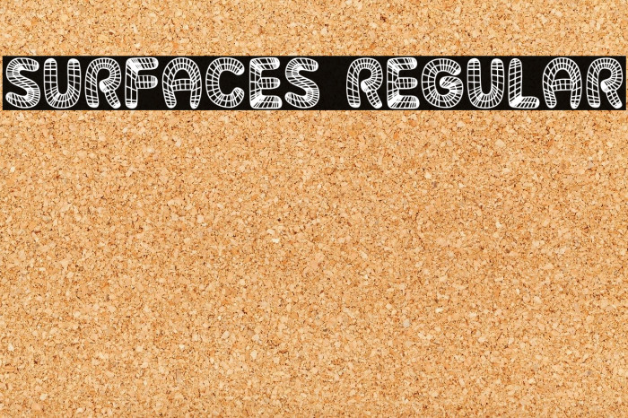 Surfaces Regular Font examples