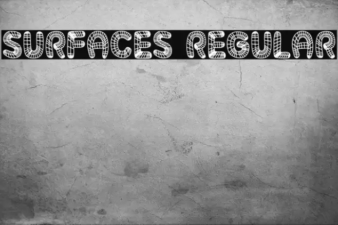 Surfaces Regular Шрифта examples