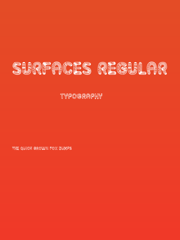 Surfaces Regular Poster