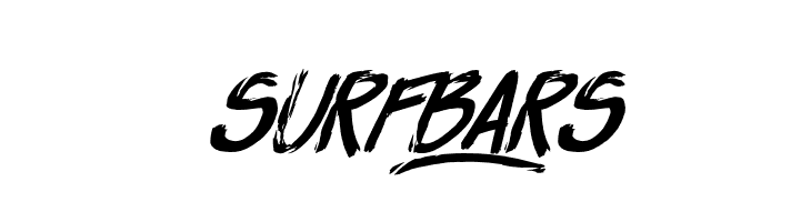 Surfbars  フリーフォントのダウンロード