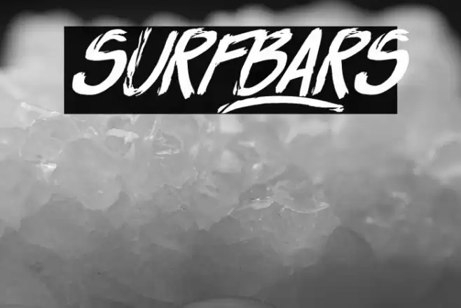 Surfbars Font examples