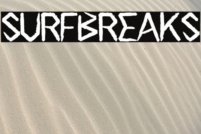 Surfbreaks Font examples