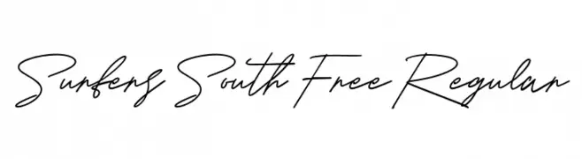 Surfers South Free Regular Schriftart