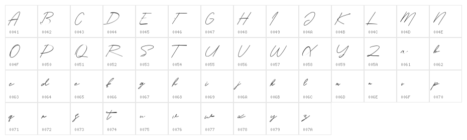 Surfers South Free Regular Character Map