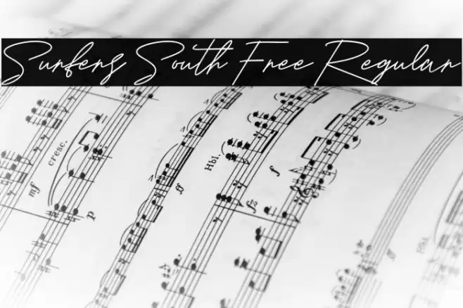 Surfers South Free Regular Font examples