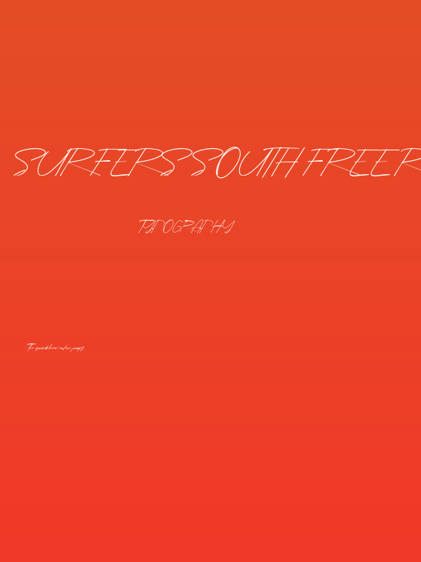 Surfers South Free Regular Poster