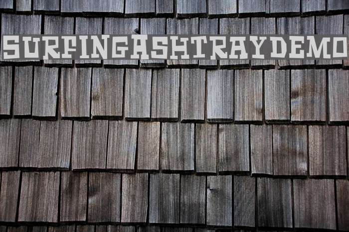 SurfingAshtrayDEMO Font examples