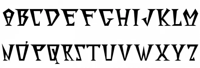 Surfinta Mars 字体 大写