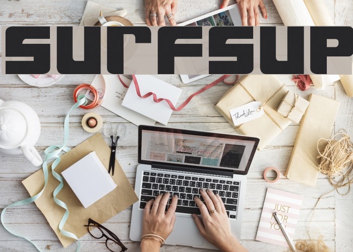 SurfsUp Font examples