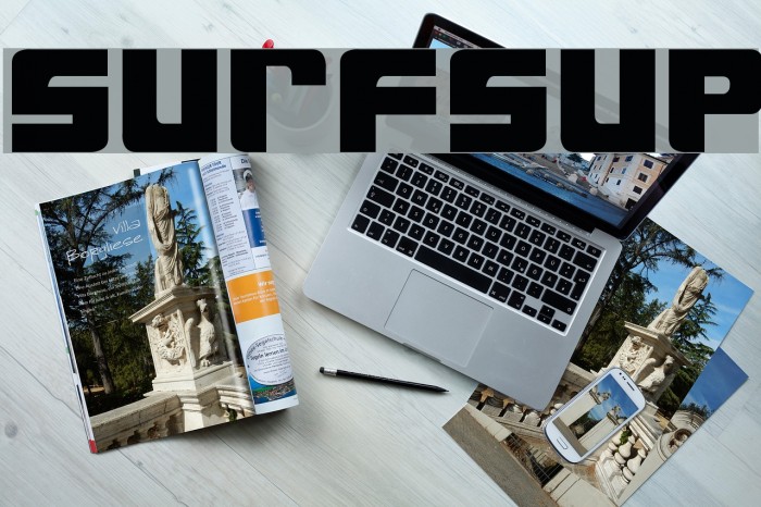 SurfsUp Font examples
