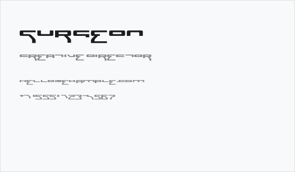 Surgeon Business Card