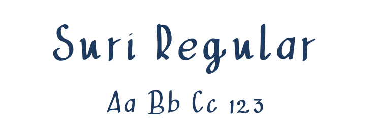 Suri Regular Font Preview