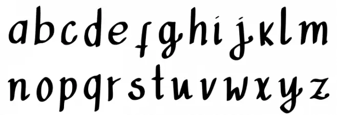 Suri Regular Font LOWERCASE