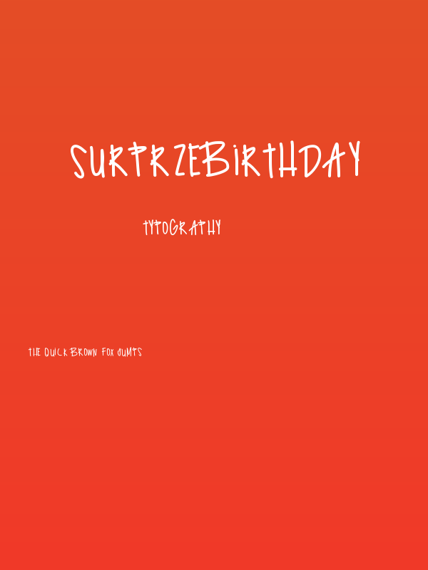 SurprzeBirthday Poster