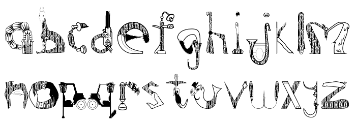 Surreal Roaring 20s Font LOWERCASE