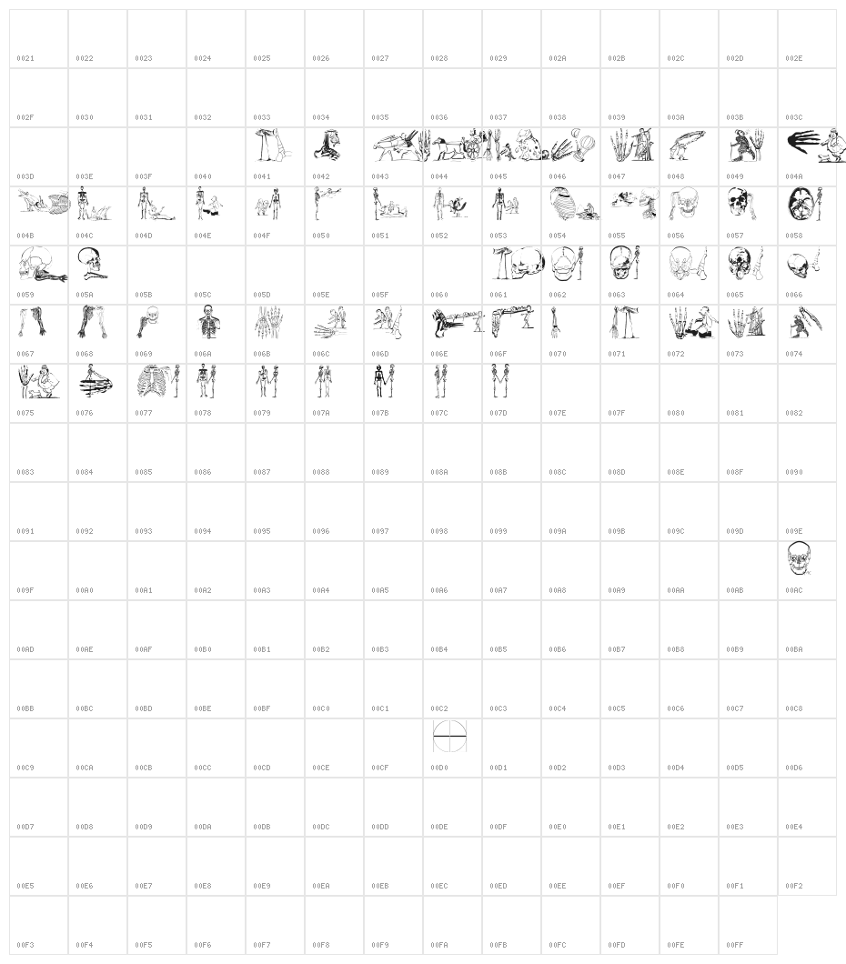 SurrealisMK Character Map
