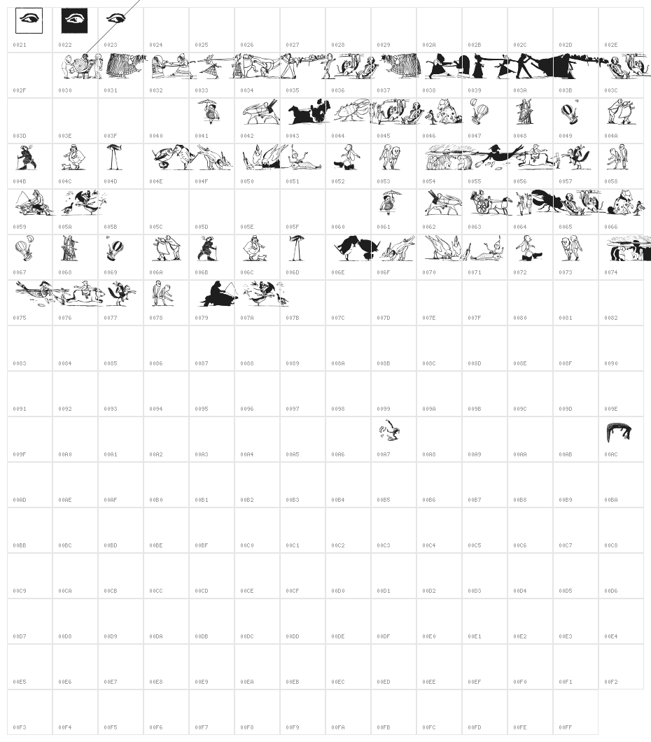 SurrealisM Character Map