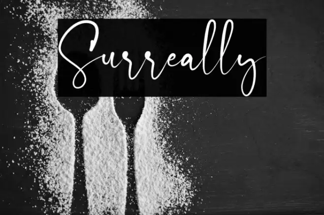 Surreally Font examples