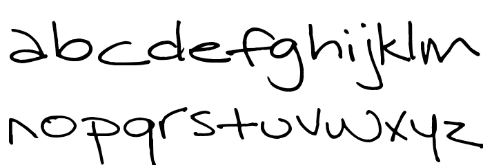 Surrendered Heart Font LOWERCASE