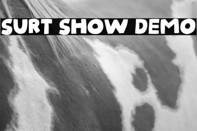 Surt Show DEMO Font examples