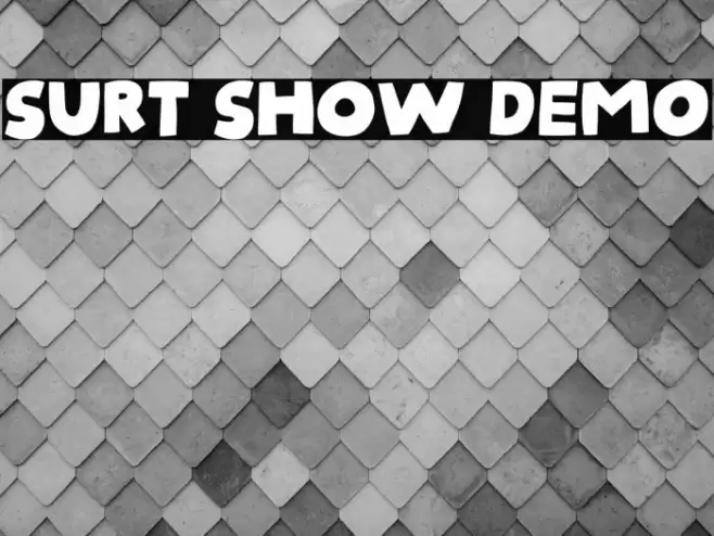 Surt Show DEMO Font examples