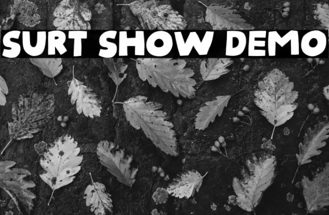 Surt Show DEMO Font examples