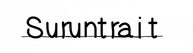Suruntrait  Free Fonts Download