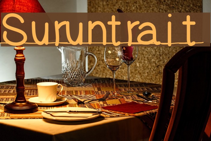 Suruntrait Font examples
