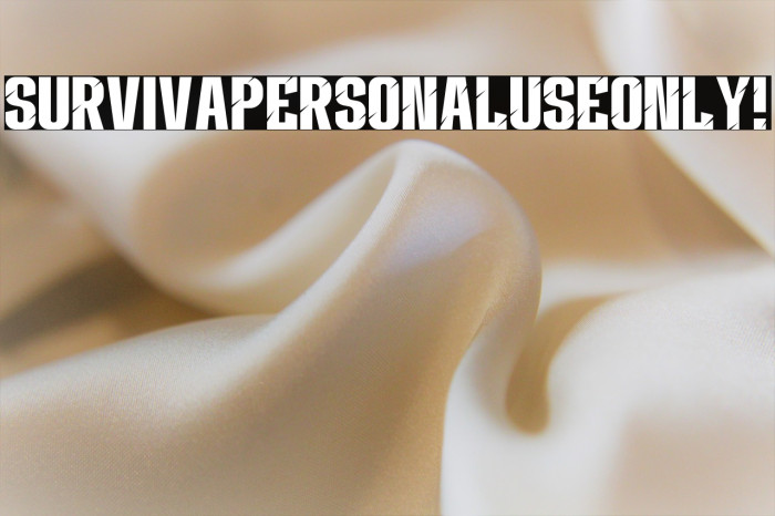 Surviva PERSONAL USE ONLY! Example 2