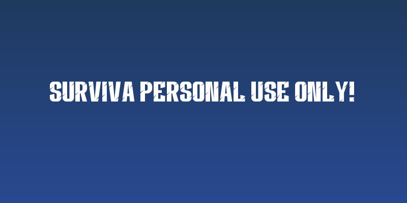 Surviva PERSONAL USE ONLY! Social Header