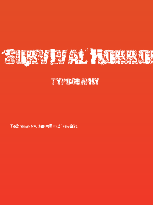 Survival Horror Poster