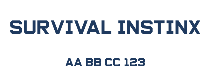 Survival Instinx Font Preview