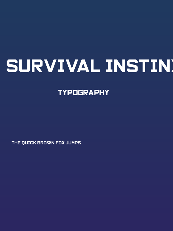 Survival Instinx Poster