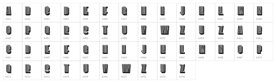 Survival Regular Character Map