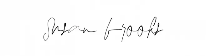 Susan brooks  Frei Schriftart Herunterladen