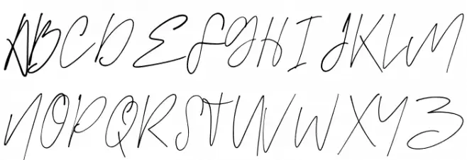 Susan brooks Font UPPERCASE