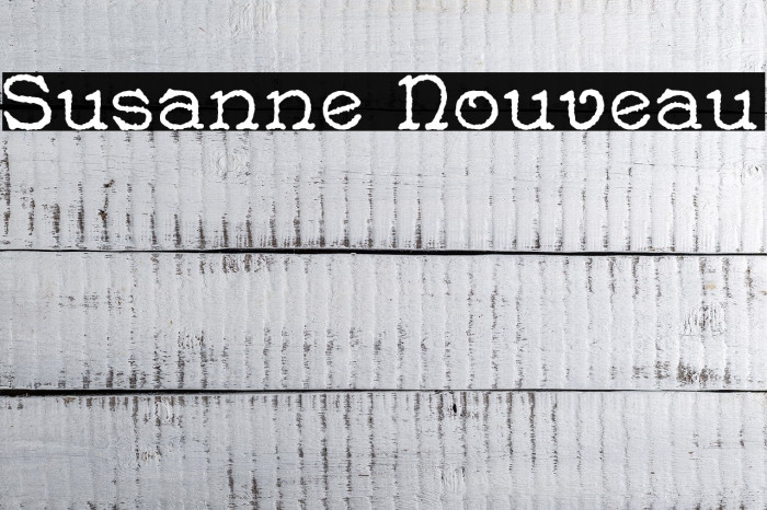 Susanne Nouveau Font examples