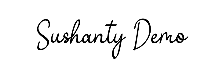 Sushanty Demo  नि: शुल्क फ़ॉन्ट्स डाउनलोड